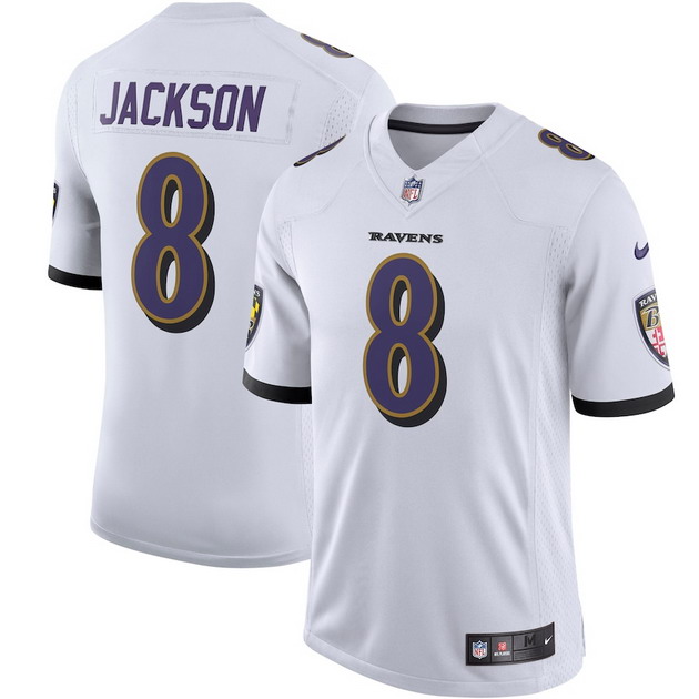 mens nike lamar jackson white baltimore ravens vapor limited jersey